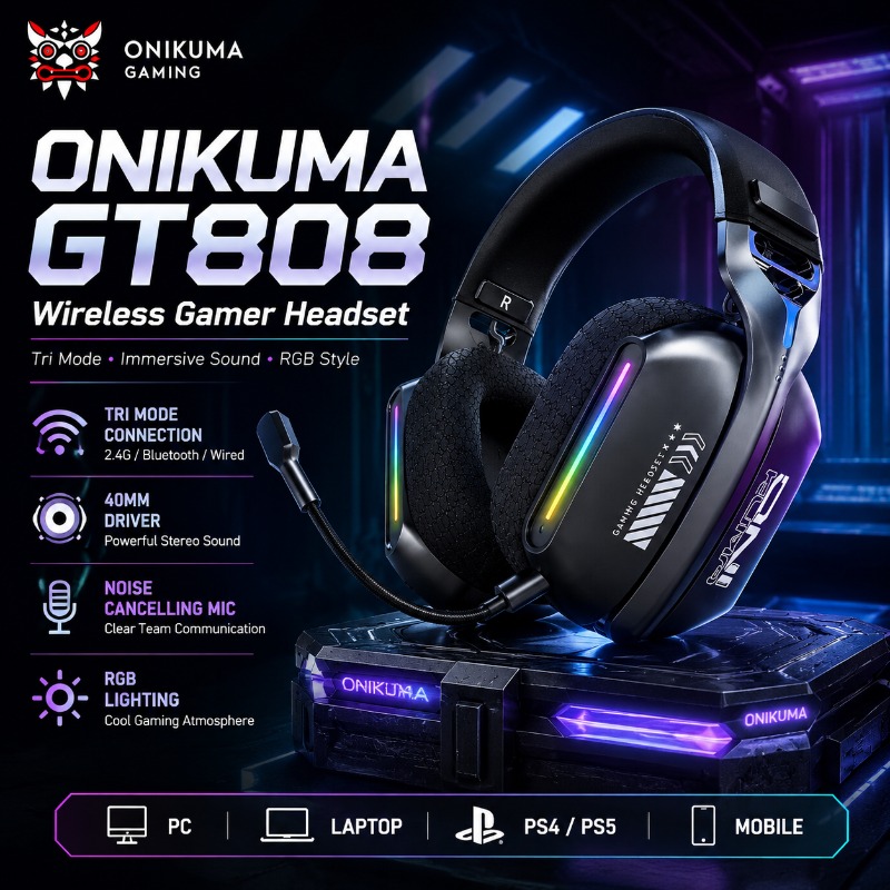 Pc Gaming Apple - ONIKUMA GT808 – casque de jeu