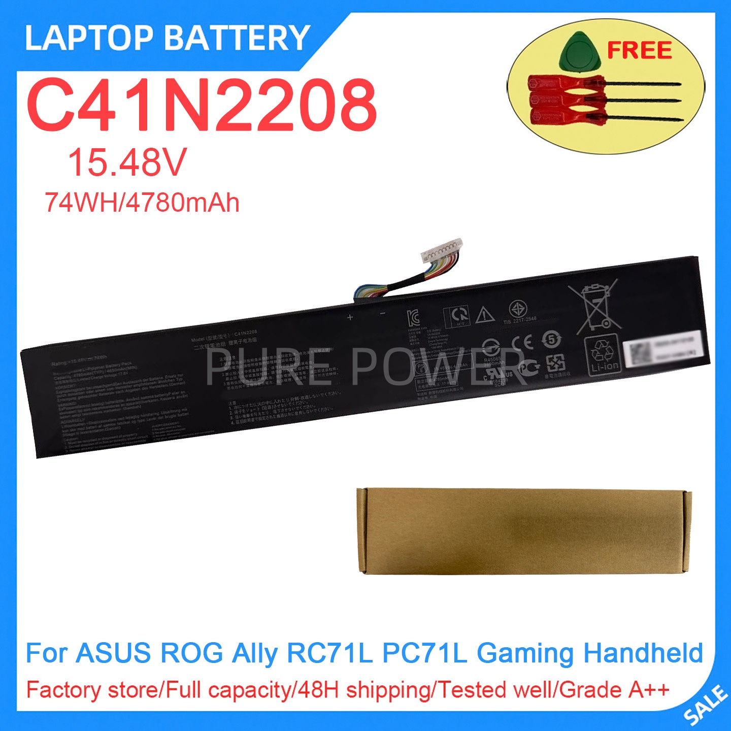 Pc Gaming Rog - Nouvelle batterie pour ordinateur portable C41N2208