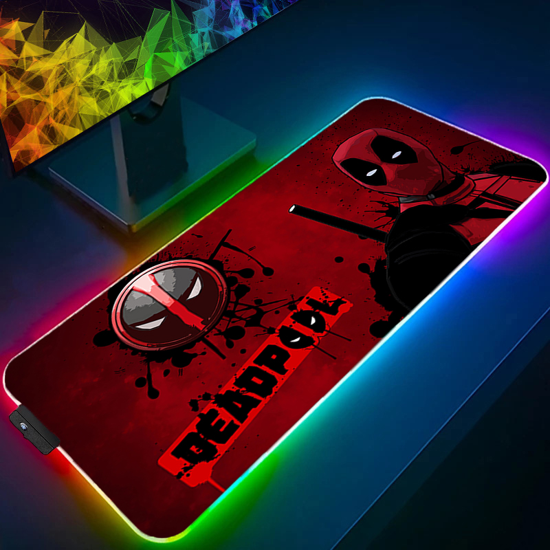 Pc Gaming Lounge - LED tapis de souris jeu rétro-éclairage