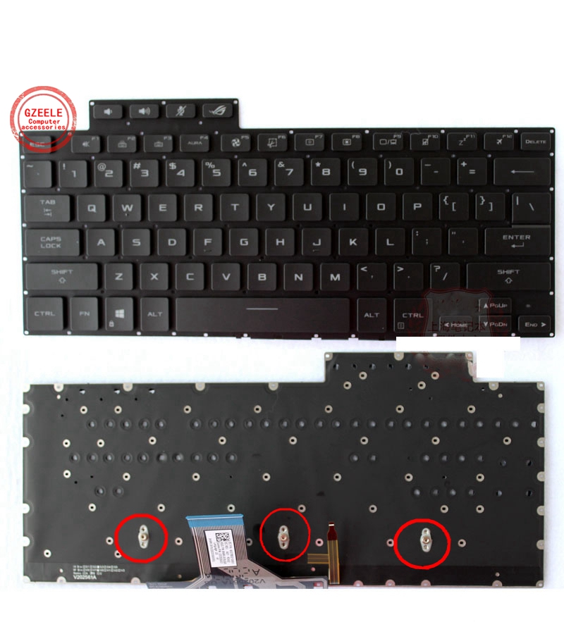 Pc Gaming Rog - Nouveau clavier rétro-éclairé américain pour ordinateur