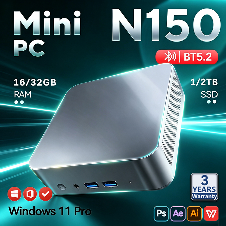 Pc Gaming Lounge - Mini PC portable Intel N150 2026