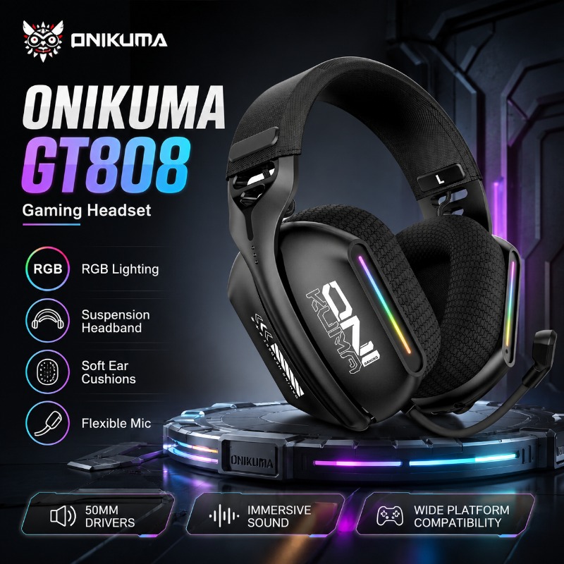 Pc Gaming Apple - Casque de jeu sans fil ONIKUMA