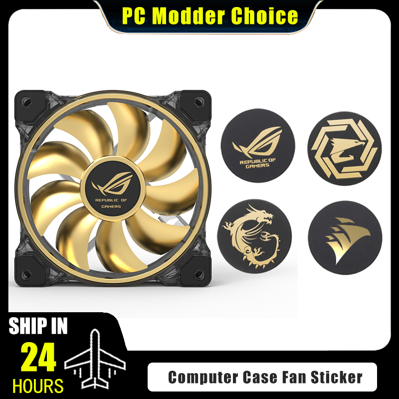 Pc Gaming Rog - Autocollant de Logo de ventilateur de
