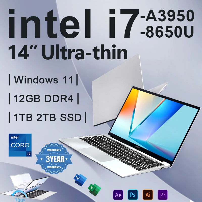 Pc Gaming I7 - Ordinateur portable de bureau 2026 Windows