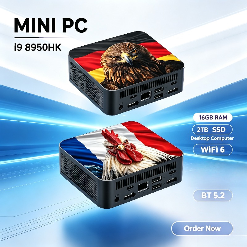 Pc Gaming Ddr4 - Ordinateur de jeu de bureau compact