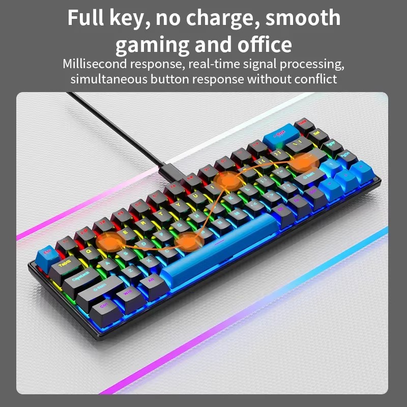 Clavier mécanique filaire K68, - Pc Gaming Apple avis et prix